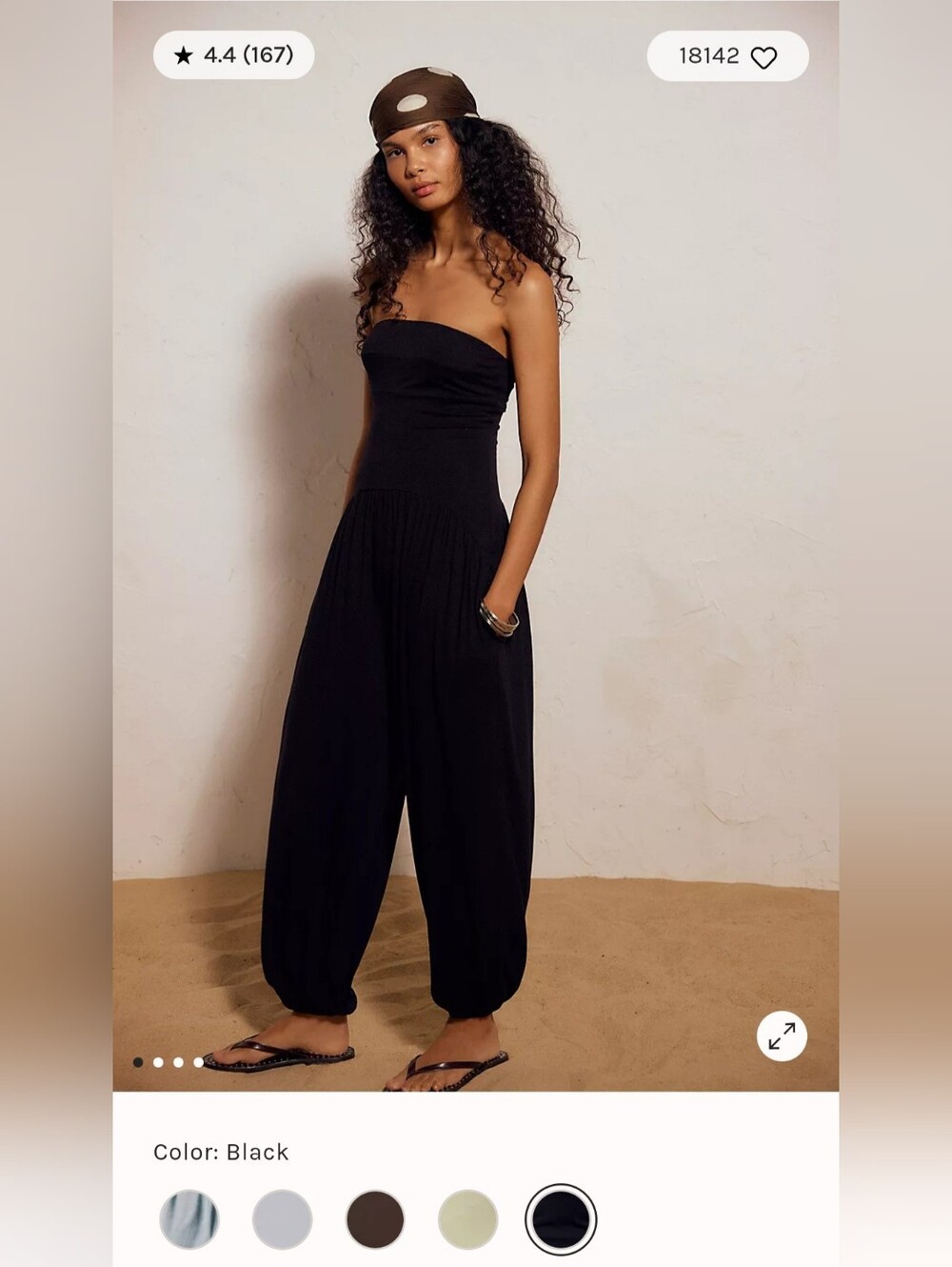 Free People Mora Drop Waist Jumpsuit Size XS